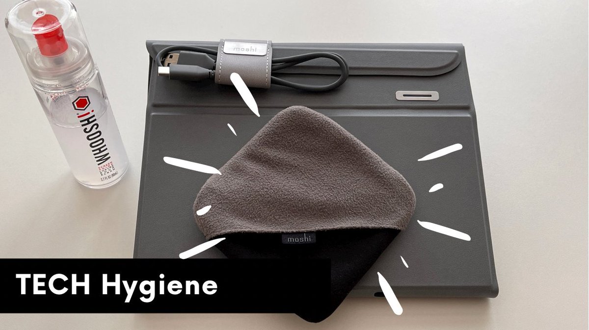 TechnologyJour1's tweet photo. TECH Hygiene and cleaning. My tips and tricks 👉 new video @moshi_life and @whooshclean RT 🙏 https://t.co/tFmSu9RgxR https://t.co/o5ANCuSgAV