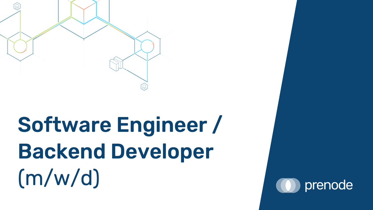 We are #hiring!
Become a #SoftwareEngineer / #BackendDeveloper (m/w/d) and help us build the next generation of #MachineLearning. 
Join our ambitious team and apply now!

&gt;&gt; Senior Software Engineer: prenode.de/job/senior-sof…
&gt;&gt; Junior Software Engineer: prenode.de/job/junior-sof…