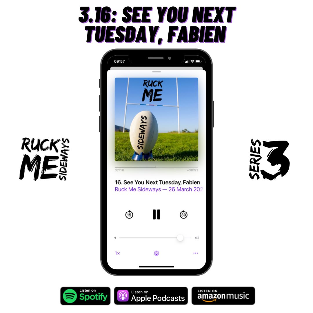 You’ll never guess who’s See You Next Tuesday of the Week this week 👀
 
Join Pwdin, Courty and Mogs for our latest episode now! 
 
Follow the link below to listen 🎧

ruckmesideways.buzzsprout.com

#ruckmesideways #rugby #rugbypodcast