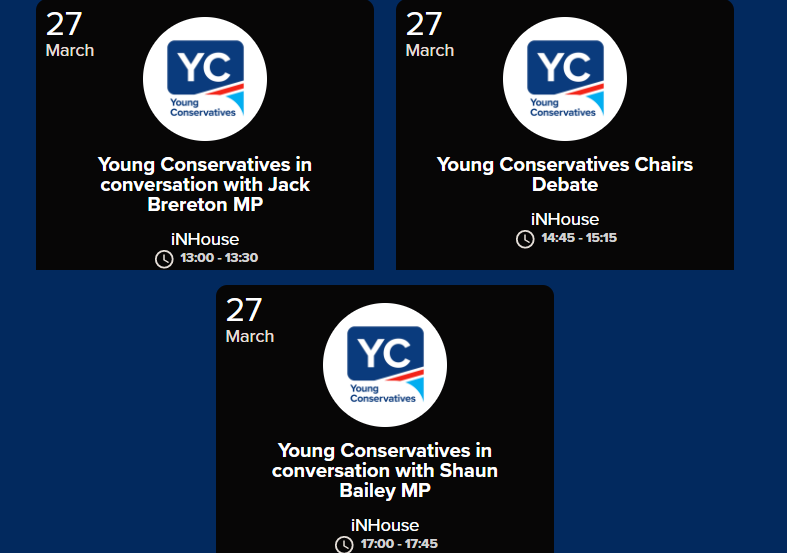 Young_Tories's tweet photo. Plans for Saturday? The answer should be Spring Forum!
Make sure you register today to attend the exiting events going on throughout the day!
#SpringForum2021 #GetInvolved #YoungConservatives
Register using the link 👇
https://t.co/fovzsbdPwq https://t.co/pJUk1PZiz8