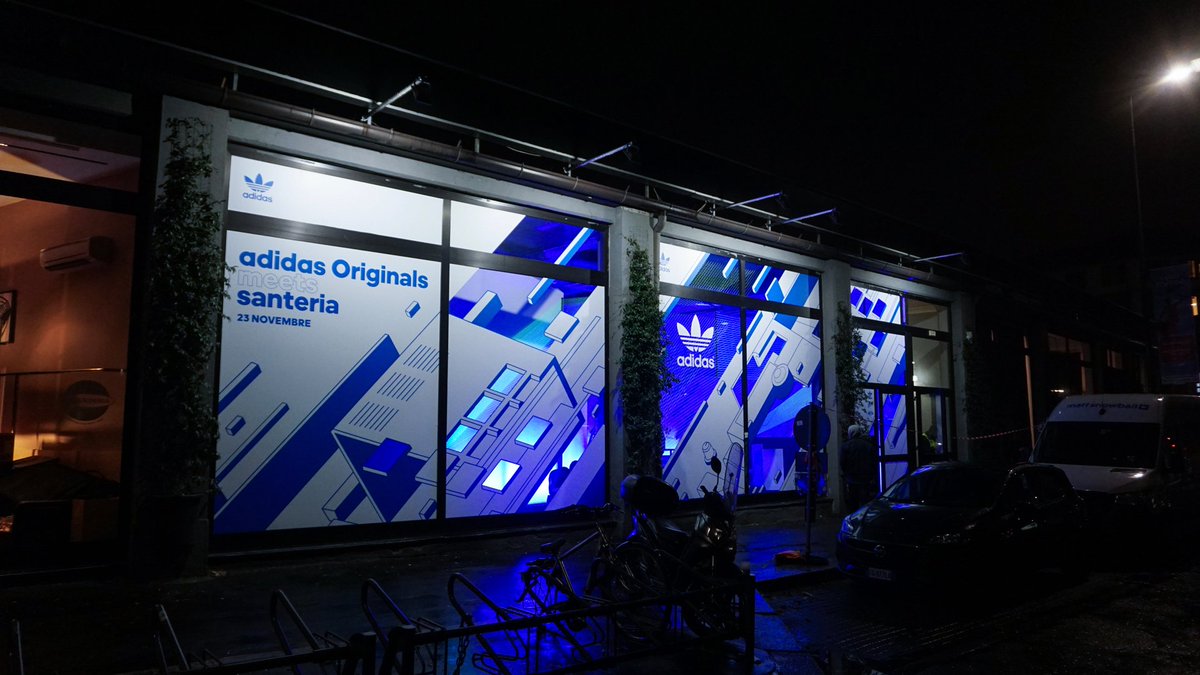 MarcGiacobbe's tweet photo. Design I did last year for @adidasoriginals event at @SanteriaMilano during @milanomusicweek 🌐 https://t.co/p1AJ4pas2R