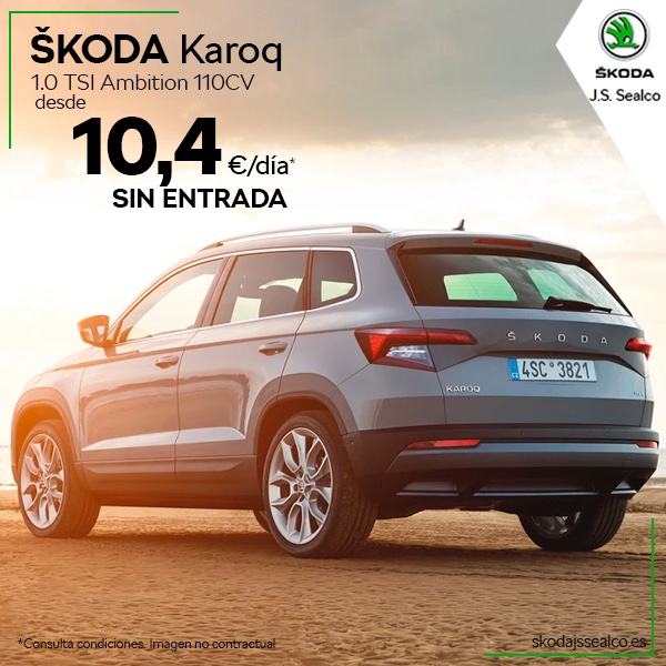 SKODA_JS_SEALCO's tweet photo. Tu ŠKODA Karoq sin entrada y con #MyRenting incluye:
✔️ Mantenimiento.
✔️ Seguro Todo Riesgo.
✔️ Garantía Oficial.
✔️ Asistencia en viaje.

Solicita cita:
📱: 916211790
💻: https://t.co/leNbCpL0Y9 https://t.co/4NvVMRW1it