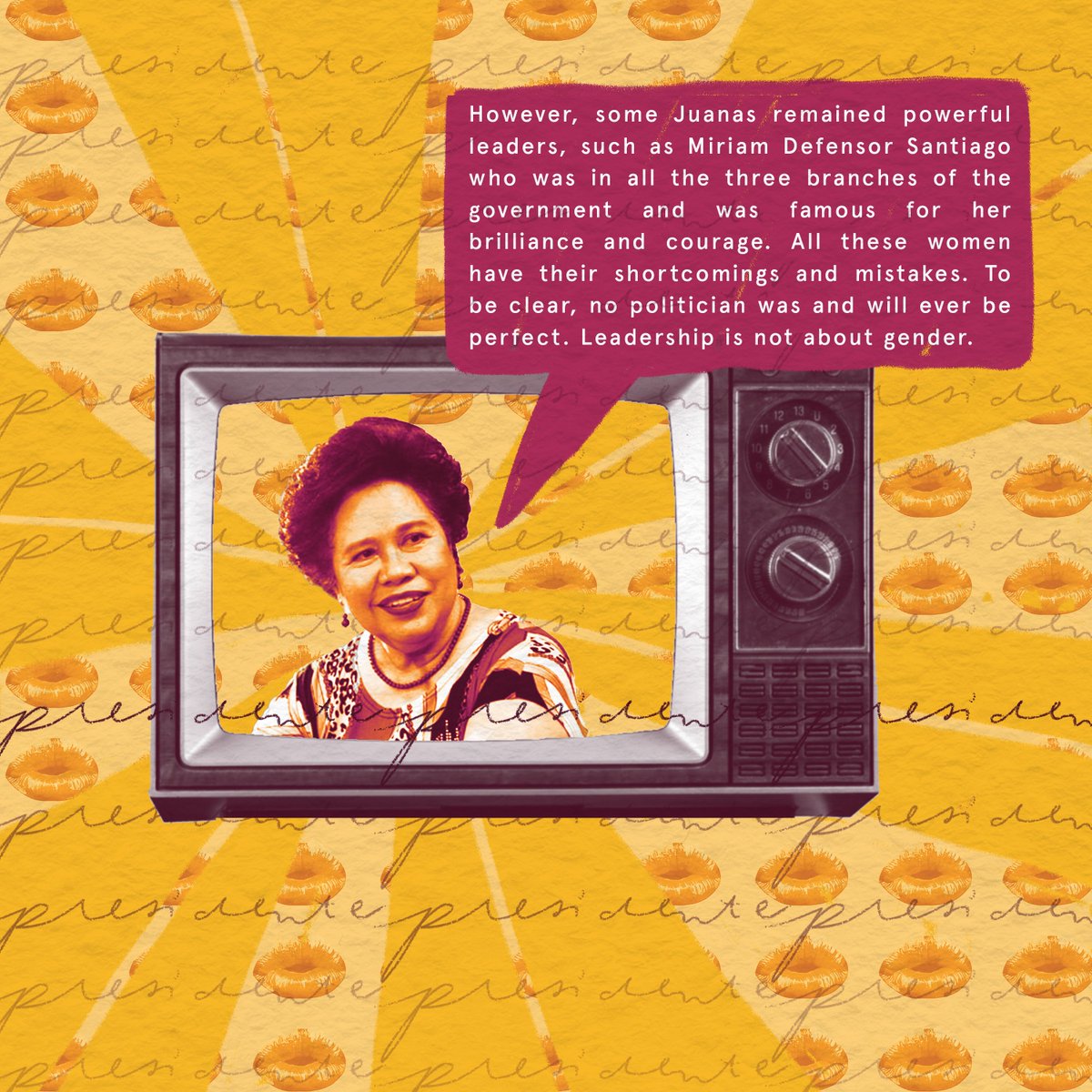 updcsfstc's tweet photo. "Who run the world? Girls!"
Beyoncé is right. Women do conquer the world. In this issue of #FridayFeatures, we learn about the roles of Filipina women throughout the years. From Witness how strong and independent Filipina women can be.
#WomensMonth
#HeadCSUP
#FridayFeatures https://t.co/0ed9dMrbjb