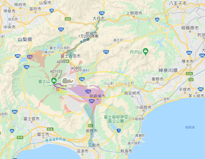 早川由紀夫 富士山噴火ハザードマップ改定 新たに１２市町に溶岩流可能性 Nhk T Co Lzuvlhulxz 溶岩流が神奈川県の相模原市や小田原市まで届くとは すごい極端なシミュレーションだ 富士山10万年の歴史の中で一度も起きたことがない あり得ない