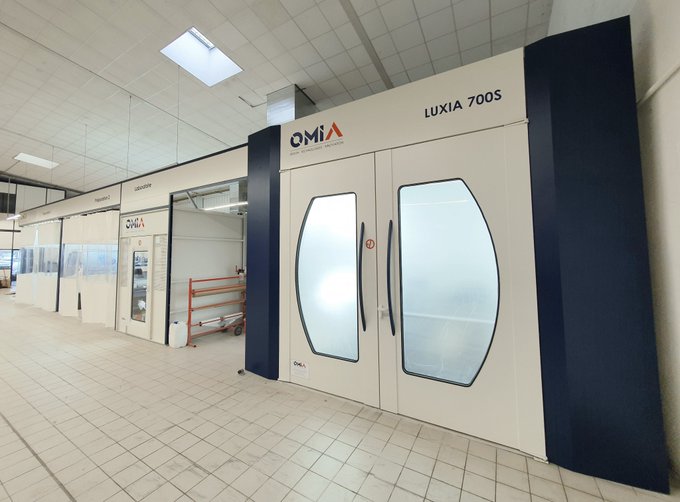 Concept carrosserie automobile récemment installé par nos équipes : cabine de peinture LUXIA ....