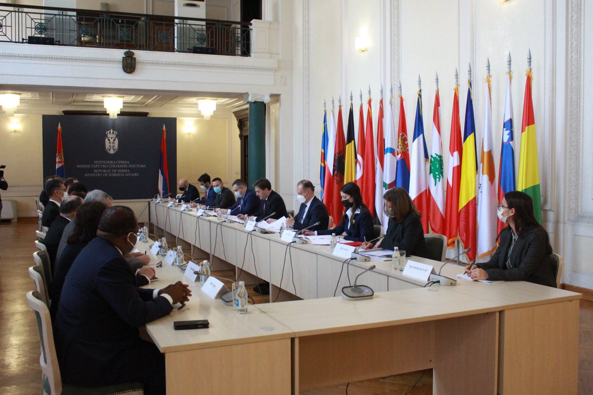 A c t u a l i t é s

M. Eric Poppe, Représentation de l’OIF - Europe centrale et orientale, a rencontré ce jeudi 25 mars à Belgrade, dans le contexte du Mois de la #francophonie, M. Nikola Selaković, Ministre des Affaires étrangères de Serbie.