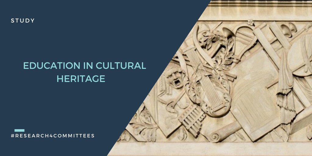 Today we celebrate #WorldHeritageDay! Are you interested in what goals & initiatives the #EU wishes to support by linking #CulturalHeritage and #EducationPolicies? Check our study on #Education in Cultural #Heritage: bit.ly/2Kyb4V8 #Research4Committees