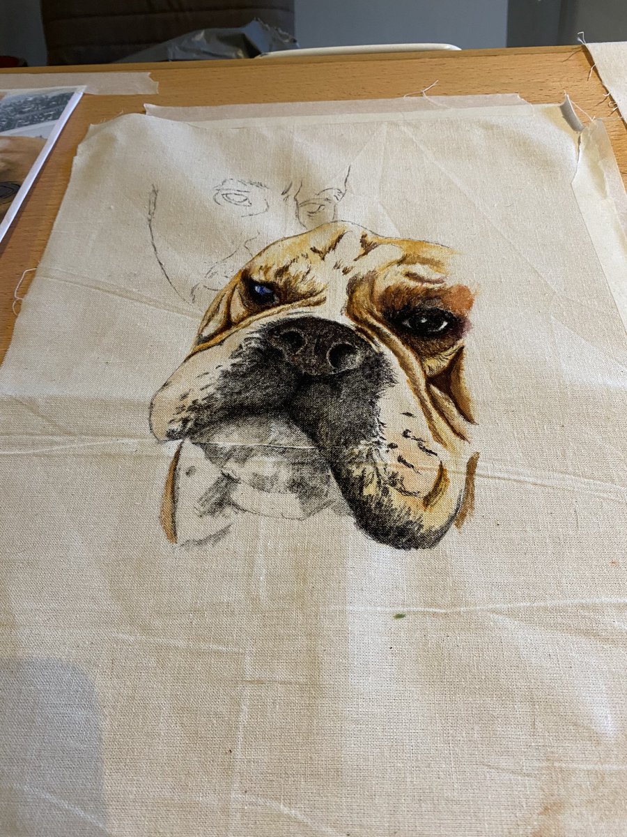 nermol39's tweet photo. @Philippa_Perry Work in progress of my beautiful bulldog Ralph 💙 https://t.co/WXJFDt9nnb