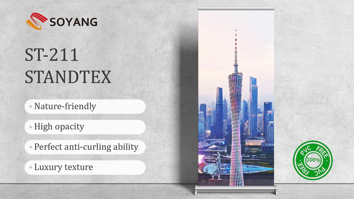 Introducing the new Standtex, a PVC free roller banner.