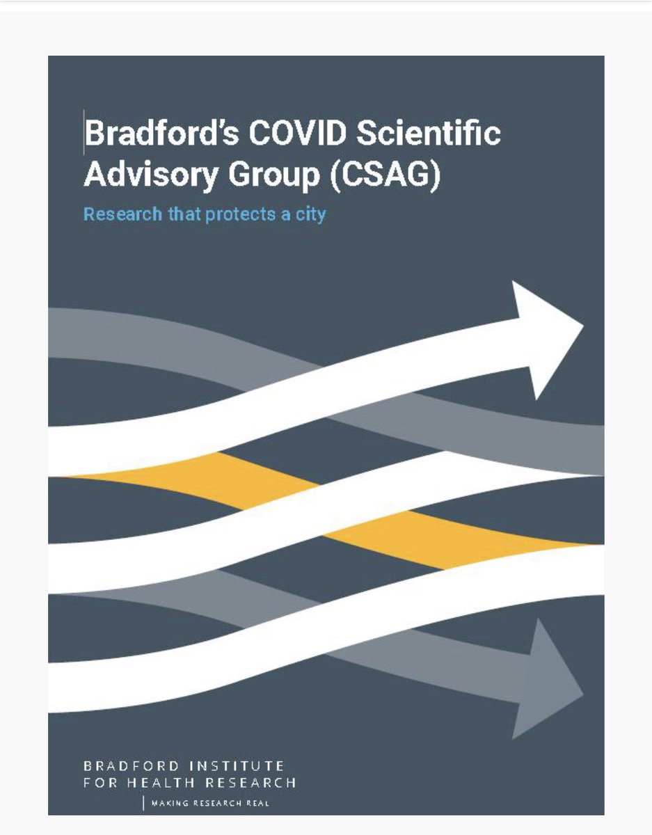 John Wright (@docjohnwright) on Twitter photo Our <a href="/Bradford_CSAG/">COVID Scientific Advisory Group (C-SAG)</a> report on how community-led, data-driven science has supported a whole system response to the pandemic
bradfordresearch.nhs.uk/c-sag/
<a href="/ProfKEPickett/">Kate Pickett</a> @kersten_england @Mel_Pickup <a href="/LawtonTri/">πππ π»ππ πππ π</a> <a href="/drrosiemc/">Prof Rosie McEachan πͺπΊ</a> @HelenBfdCCGs <a href="/shahid_islam/">Shahid Islam</a> <a href="/CityOfResearch/">CityOfResearch</a> Our <a href="/Bradford_CSAG/">COVID Scientific Advisory Group (C-SAG)</a> report on how community-led, data-driven science has supported a whole system response to the pandemic
bradfordresearch.nhs.uk/c-sag/
<a href="/ProfKEPickett/">Kate Pickett</a> @kersten_england @Mel_Pickup <a href="/LawtonTri/">πππ π»ππ πππ π</a> <a href="/drrosiemc/">Prof Rosie McEachan πͺπΊ</a> @HelenBfdCCGs <a href="/shahid_islam/">Shahid Islam</a> <a href="/CityOfResearch/">CityOfResearch</a>
