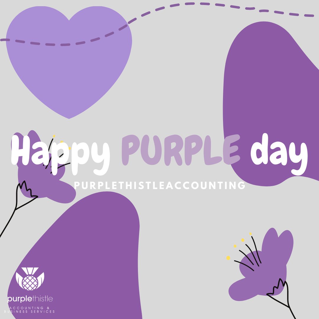 Happy PURPLE day!💜 🟣 💜 
#purple #purpleday #smallbusiness #accoutning #friday