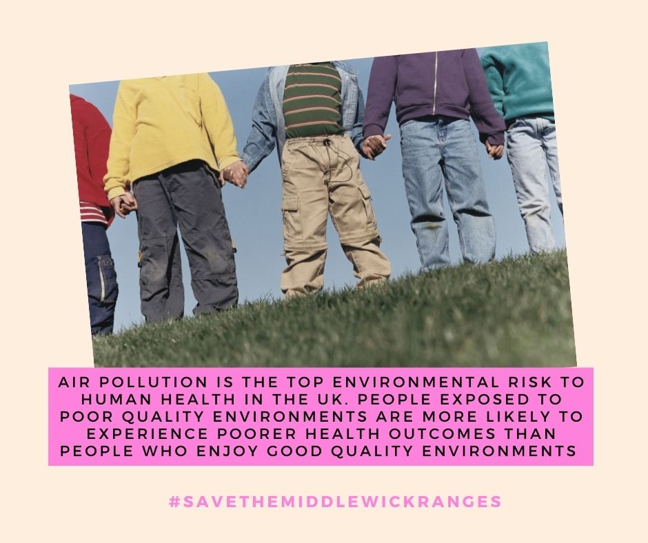 SaveRanges's tweet photo. Air pollution is the top environmental risk to human health in the UK. People exposed to poor quality environments are more likely to experience poorer health outcomes #parentsforafuture #savemiddlewickranges #airpollution #cleanaircolchester #cleanair #airquality #defra https://t.co/xyB8tqYDCW