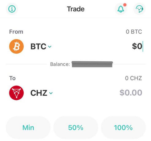 ZenGo's tweet photo. 🎉 Good news! 

You can now exchange #Bitcoin and Ethereum to #CHZ (ERC-20) - or vice-versa - directly in ZenGo 

(menu Trade)

cc @Chiliz https://t.co/vXQvYZCQ27