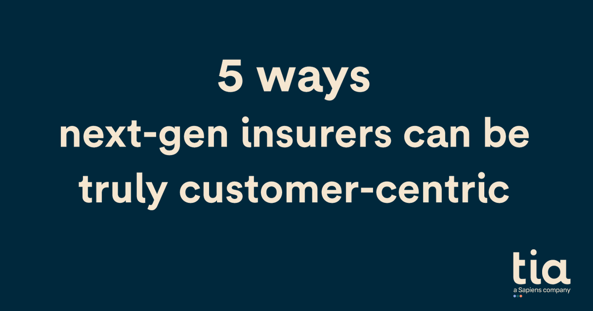 TiaTechnology's tweet photo. As a next-gen insurer, how do you ensure that your customers are at the heart of all that you do? Take a look at this blog by Alex Zuckerman, CMO and Chief of Corporate Strategy at @SapiensIns to discover 5 ways that can get you started - https://t.co/HnrdgnfT6C #customerjourney https://t.co/Cr24emSGXF