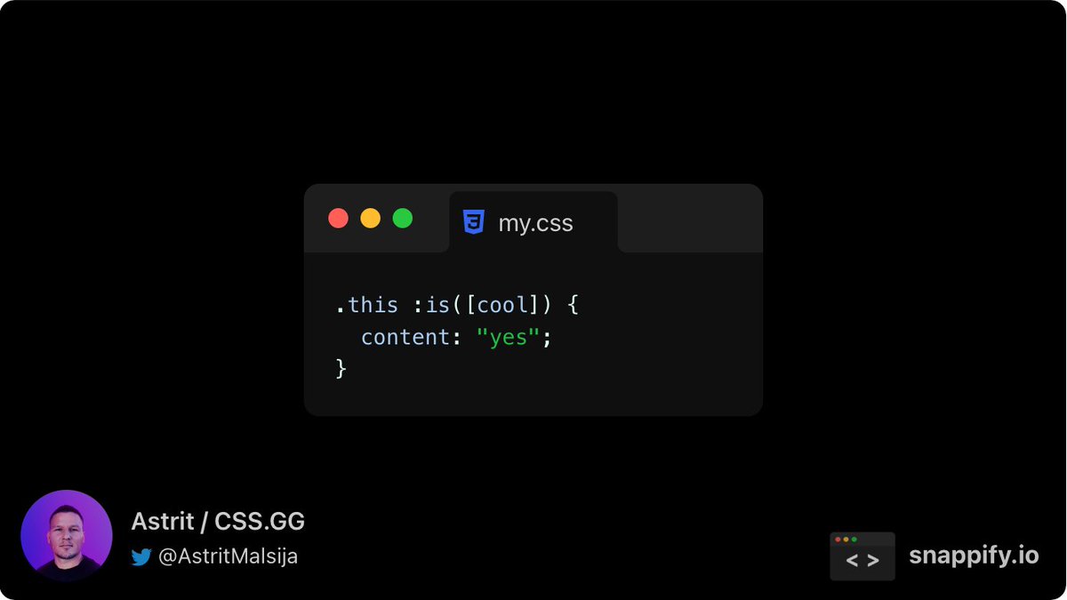 AstritMalsija's tweet photo. This is so nice I love it. 

@snappify_io from @dominiksumer go check it out. 

-

#codesnippet #css #html #csshtml https://t.co/7yRVzGn4Qv