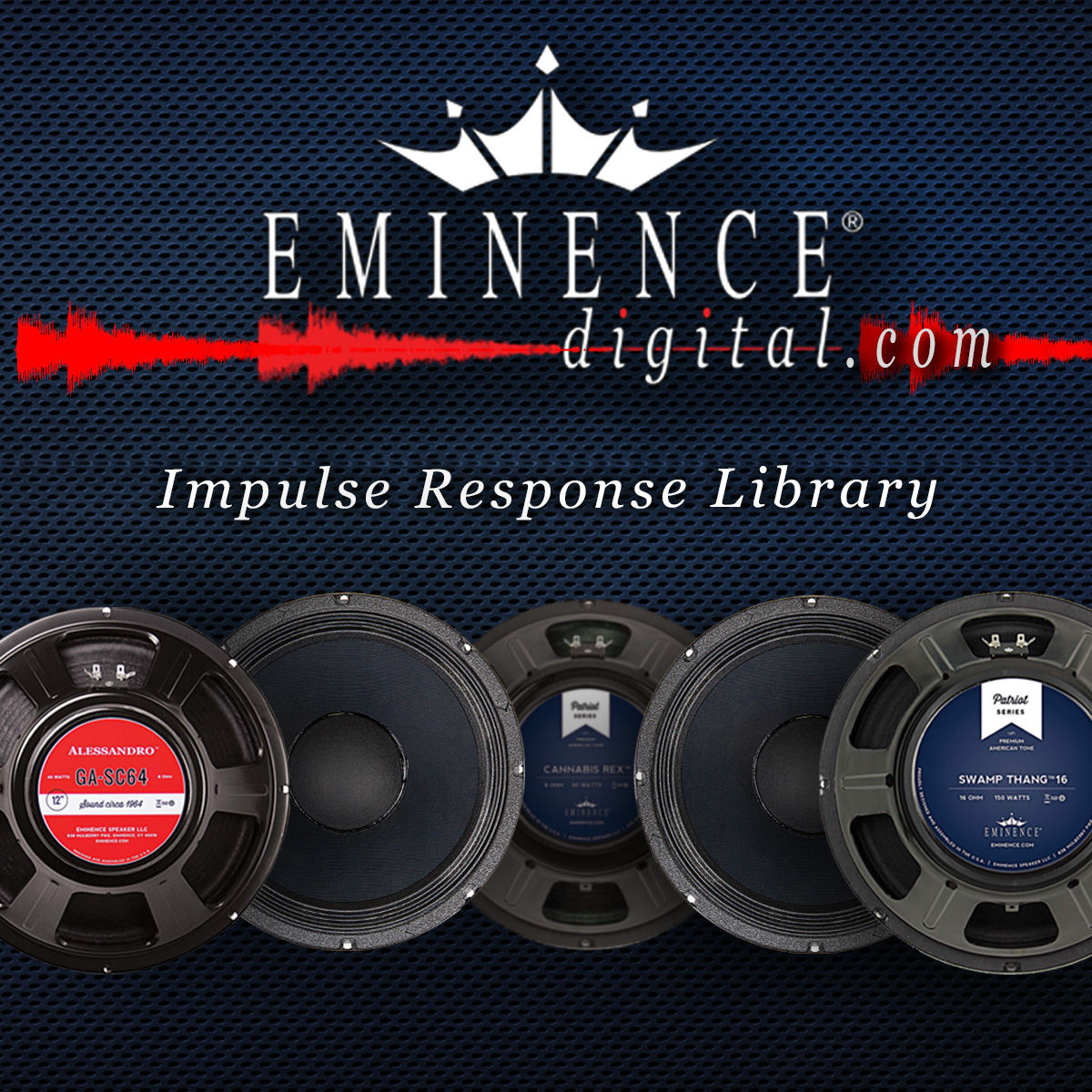 WeAreEminence's tweet image. Discover the sonic possibilities with Eminence IRs on stage with an amp profiler or in the studio. eminence-digital.com

#weareeminence #impulseresponse #guiitar #homerecording #recordingstudio #impulseresponses