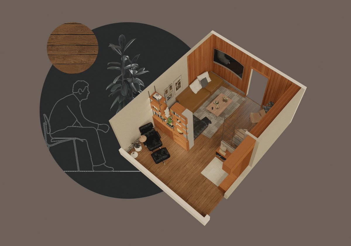vin__villanueva's tweet image. 3D rendering I did for our CAD3 Midterms. A living room designed for a bank manager who loves to read and a fashion stylist with a ceramic jar collection. 

Workflow:SketchUp 2020 &amp;gt; Vray Next &amp;gt; Photoshop CS6 

#3D #sketchup #vraynext #interiordesign #charleseames #miesvanderrohe
