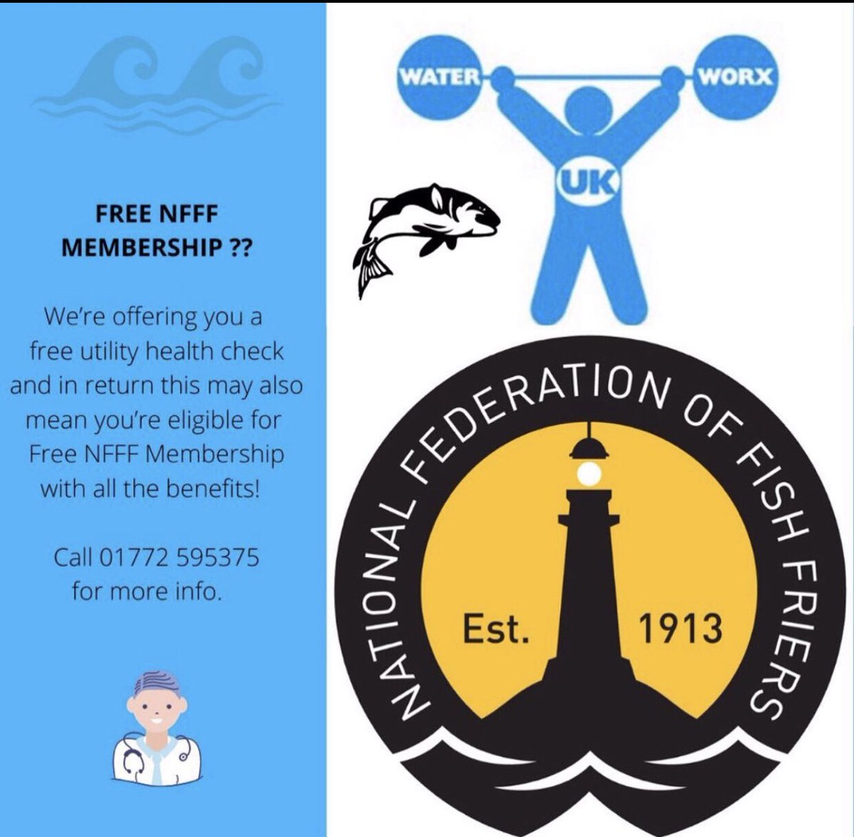 #FF #BrokerPromoter <a href="/NFFF_UK/">NFFF - National Federation of Fish Friers</a> Fish 🐟 N Chips Fryday
<a href="/MiddletonFrying/">Middletons Fish Frying</a> <a href="/GBFishNChips/">British Fish & Chips</a> <a href="/TheEllerby/">The Ellerby</a> <a href="/castle_fishbar/">Castle Fish Bar</a> <a href="/Thecrispycod/">THE CRISPY COD</a> <a href="/JitsPlaice/">Jit's Plaice</a> <a href="/SolePlaice/">Sole Plaice</a> <a href="/HarboursidePlym/">Harbourside Fish and Chips</a>