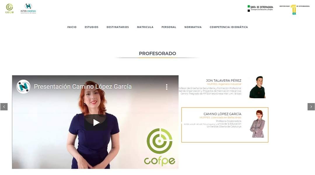 caminologa's tweet photo. Hoy es un día especial ya q comienzo mi camino como profesora en el Máster COFPE de la Universidad de Extremadura (@infouex), asignatura de Actividades e Interacción en el Aula.
Gracias @IngeniaInter
Por todo el soporte técnico
#profeonline #profefeliz
https://t.co/UwoHD5FOVP https://t.co/tqShZxcBze