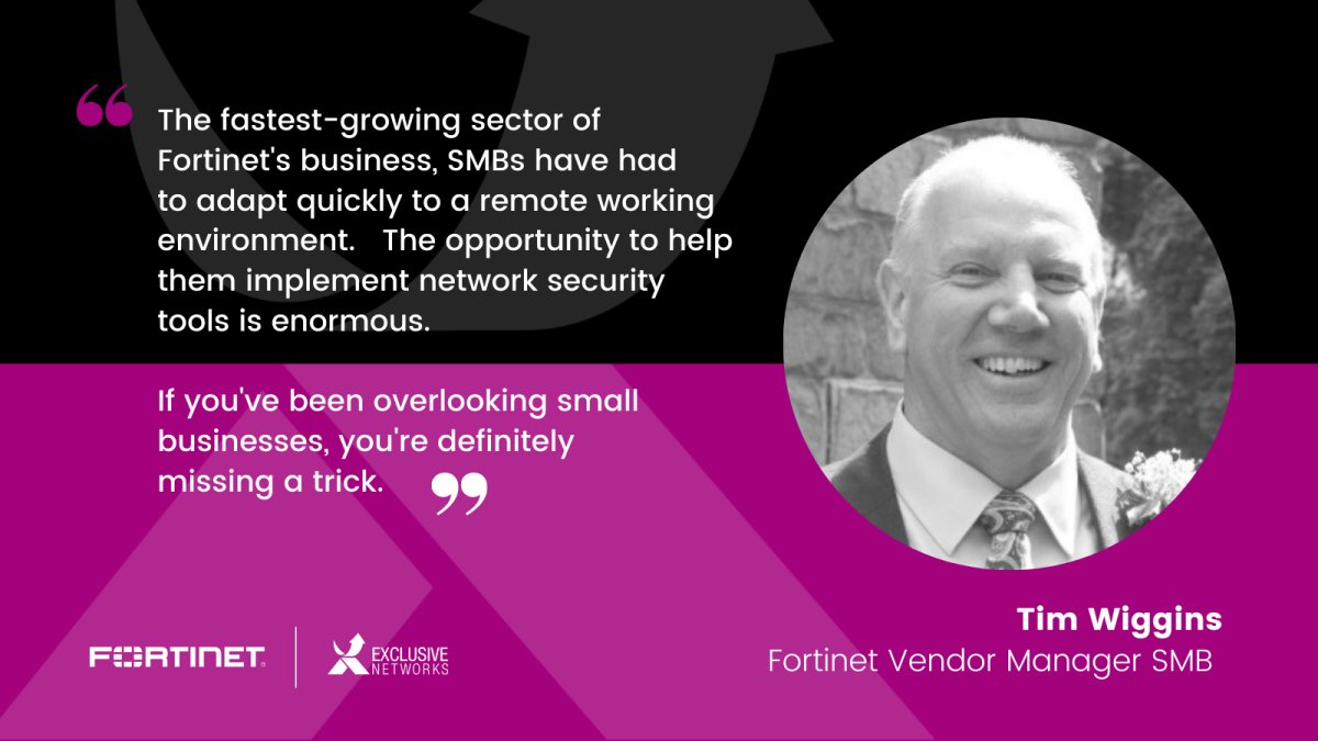 EXN_UK's tweet photo. Talk to Tim and the team about how @Fortinet leads the market with solutions specifically developed for #SMBs. https://t.co/FiBjHMkUWk #exclusivelyfortinet https://t.co/0gulwWuRhD