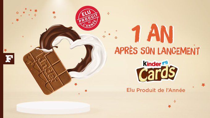 ARC_Crea_Design's tweet photo. L'agence ARC Création Design est très fière d'avoir collaboré au lancement de KINDER CARDS il y a un an!
Bravo aux équipes FERRERO!!
#Eluproduitdelannée #Kinder https://t.co/qngmUPG0Ks