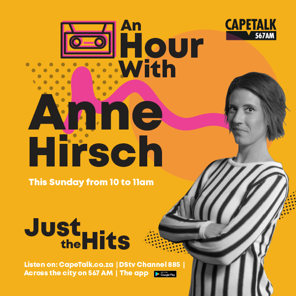 Comedian and YouTuber Anne Hirsch will be taking over our playlist to play some of her favourite hits of the 80s and 90s this Sunday.

Be sure to tune in for #AnHourWith <a href="/Anne_Hirsch/">Anne Hirsch</a> on Sunday at 10am!

Tune in on 567 AM | DStv Channel 885 | capetalk.co.za