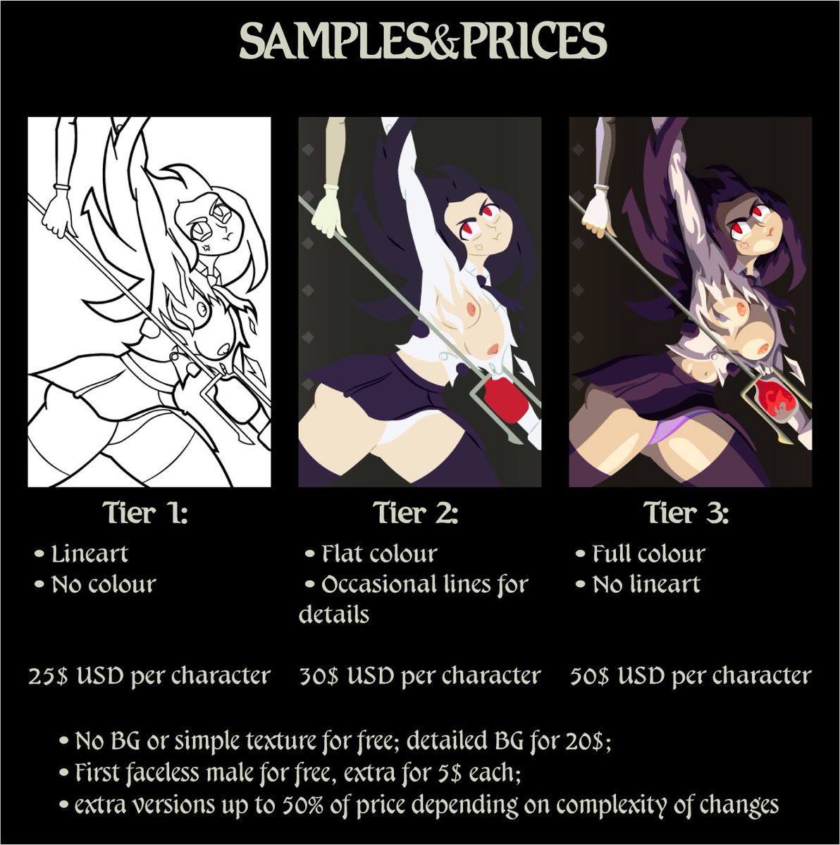 MBoneman's tweet photo. Comission info update! More details here: https://t.co/DvWrm5gul1 https://t.co/uadYyciNi2