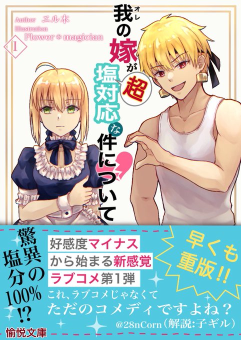 サーヴァント・ユニヴァースで話題沸騰中のライトノベル、『我(オレ)の嫁が超塩対応な件について』は愉悦文庫にて好評発売中!
※金剣(?)

#Fate 