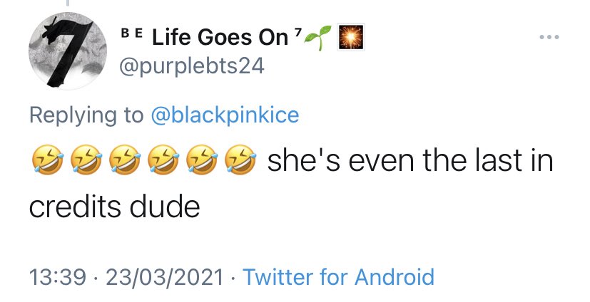 rose_protection's tweet photo. 🚨 REPORT | BLOCK🚨 

- @/purplebts24
https://t.co/vfd7XHr0f9

Belittling ROSÉ.

📢You’re a little obsessed for someone that doesn’t stan her....

🚨Report the account as 
- disrespectful/Offensive
- targetted harassment

 ❌Do not engage https://t.co/1aeH6BSZiP