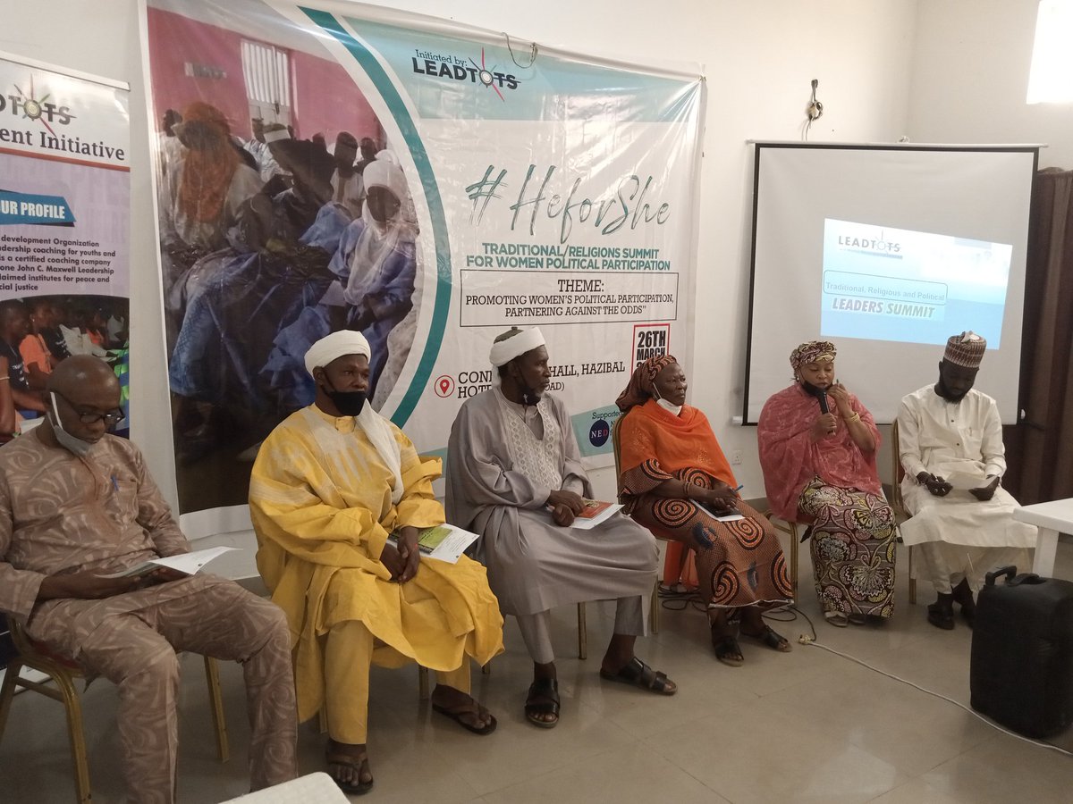 leadtots's tweet photo. "Religious and cultural barrier has been an hindrance to women participation in governance"  
Alh.  Danlami Babantakko
#HeForShe
@UN_Women 
@lindaikeji https://t.co/Yh7b3l8mSS