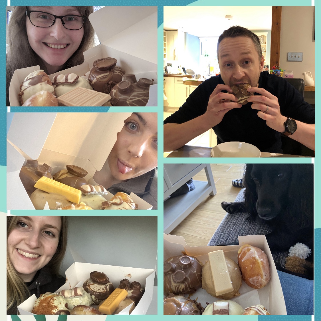 What a treat! 😋 
Well, we certainly enjoyed a lovely surprise yesterday! To mark 12 months of working from home, the team were surprised with 6 delicious doughnuts ! Thank you so much Andrew, we dough-nut know what we would do without such a great team! 🍩🤩
#WFH