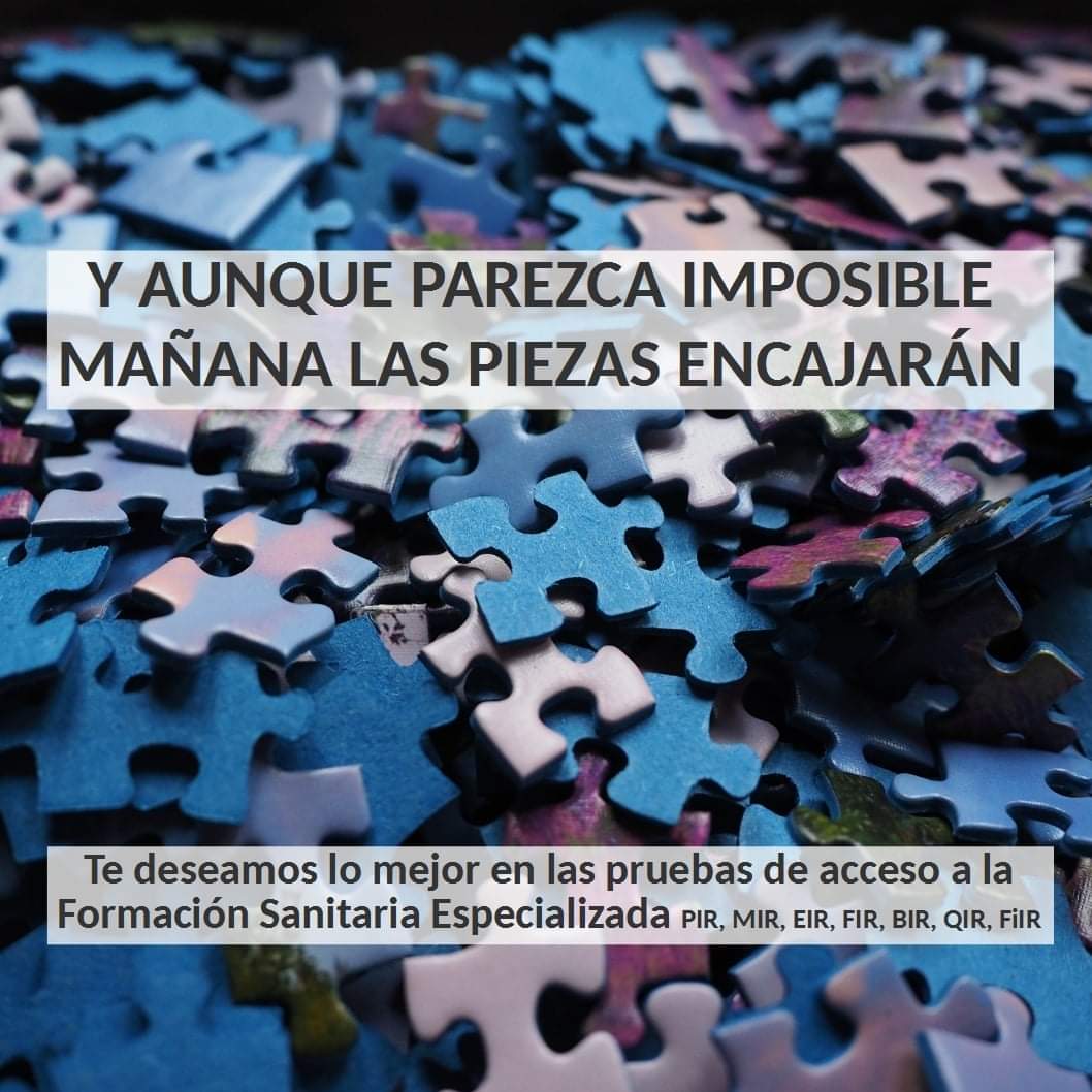 SEPC_ANPIR's tweet photo. Hoy descansa y déjate acompañar, que mañana lo único seguro es el esfuerzo que supone participar en los exámenes de acceso a la Formación Sanitaria Especializada #FSE
Buen #PIR #MIR #EIR #FIR #BIR #QIR #FiIR https://t.co/hW6iuZPRBG