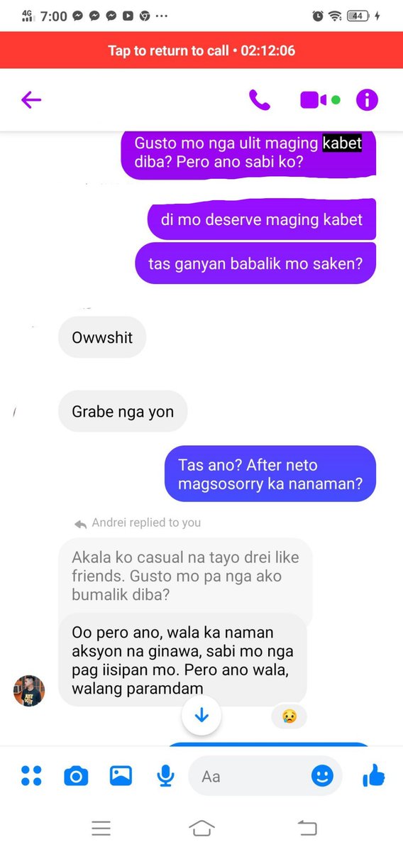 Last, eto yun huling talo and away natin hanggang na nangupal ka ulit ngayon, di mo na ba talaga ako titigilan?