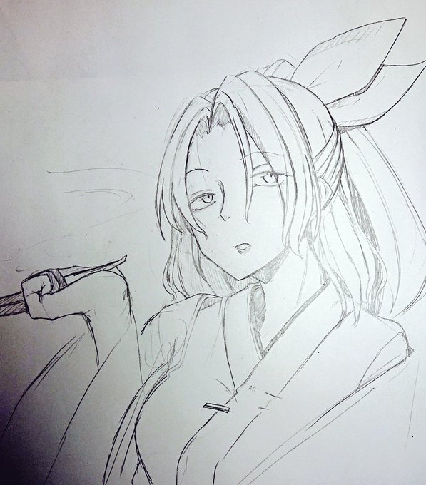 落書き駒草太夫
今後描く時もうちっと描き方変わるかもね 
