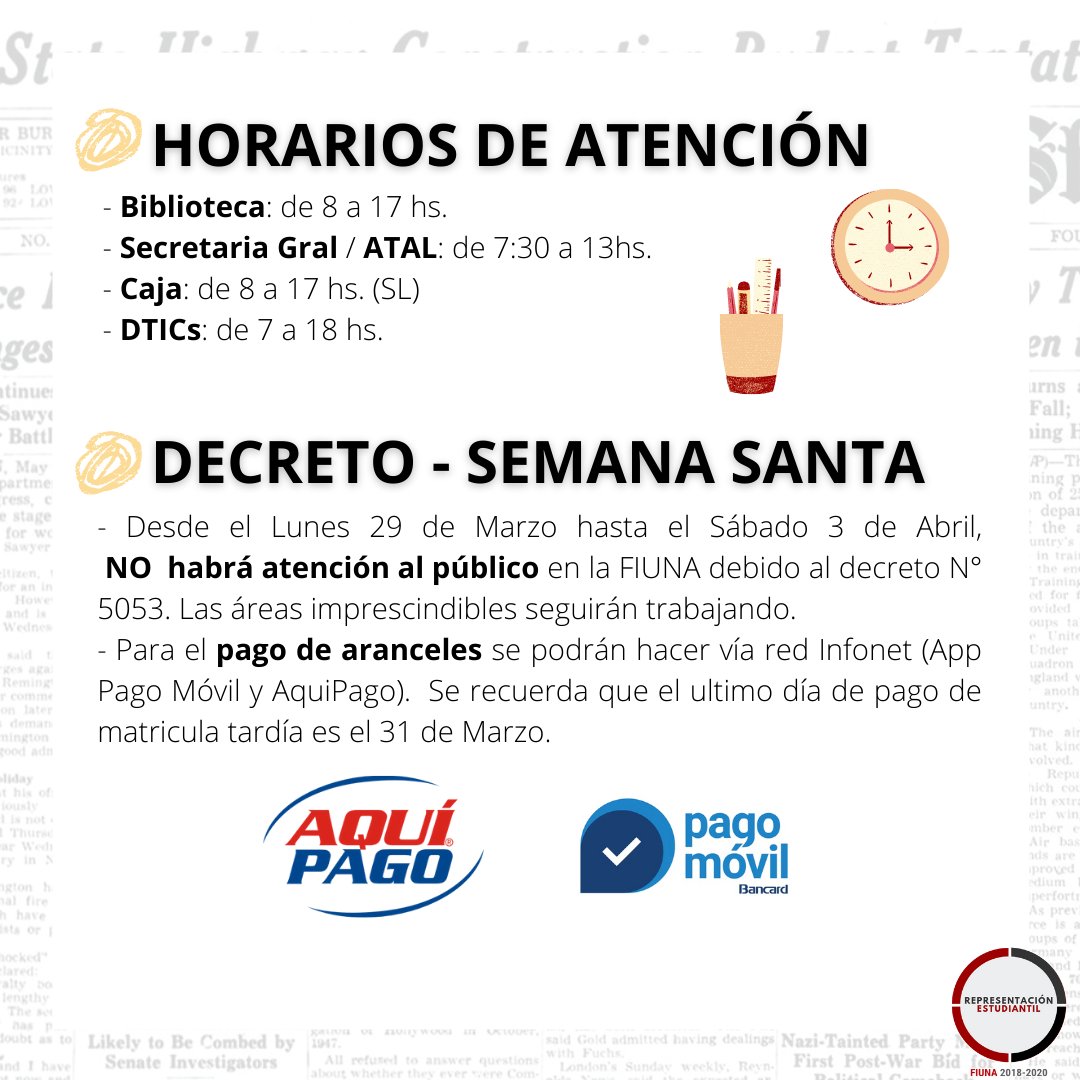 Buenos días compañeros! Les dejamos un boletín informativo sobre los temas consultados más frecuentemente para que se mantengan actualizados. Les deseamos muchos éxitos en sus exámenes! 📚📖