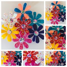 QuibbP's tweet photo. Quibbletown "Recycle Art Challenge" NJHS Quib students were to make an art piece using only recycled materials around their home. https://t.co/tHxTa9PwFg