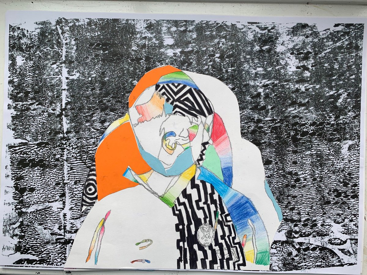Staugart's tweet photo. Experimental Cubist portraits created by Upper II @staugustinesp https://t.co/inOhLW11Tz