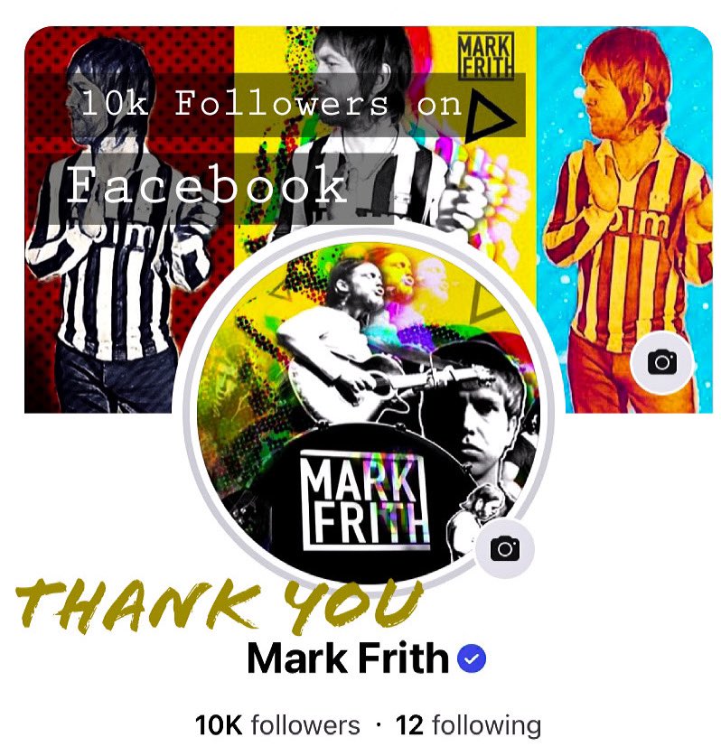 MarkFrith_'s tweet photo. Hit 10k Followers on my Facebook music page today. Thank you all and hope to see you soon. Stay safe x
#markfrith #10kfollowers #milestone #staysafe #thankyou https://t.co/CC0YLF5kAD