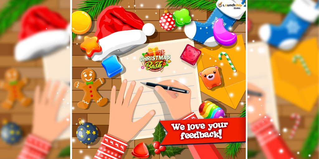 launchships's tweet photo. Let us know what you think about the Christmas Bash and help us make it better!
#Android: https://t.co/g2jxgdJVd2
#iOS: https://t.co/3dieYrK1sx
#Christmasbash #surpries #festivities #adventure #santagames #match3games #candies #launchshipstudios #christmasgames #candyshop https://t.co/gN7HM0RW7N