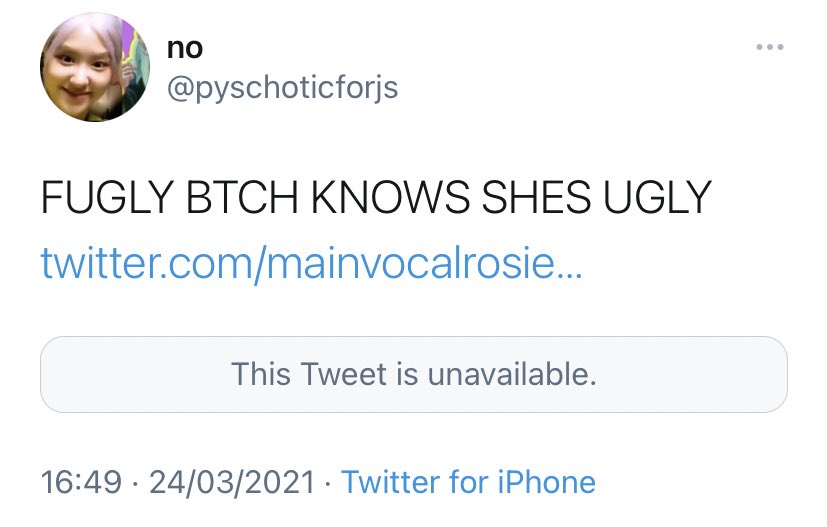 rose_protection's tweet photo. 🚨 REPORT | BLOCK🚨 

- @/pyschoticforjs
https://t.co/MpcvbBEW7D

Being hateful and saying disgusting things about ROSÉ.

🚨Report the account as 
- disrespectful/Offensive
- targetted harassment

 ❌Do not engage https://t.co/PLgKsc5FUn