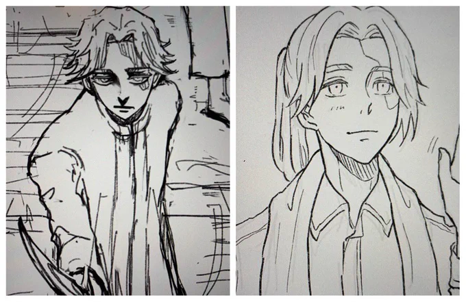 卍ハマりたての頃に描いてた🐶と
最近描いた🐶並べて風邪ひいた…… 