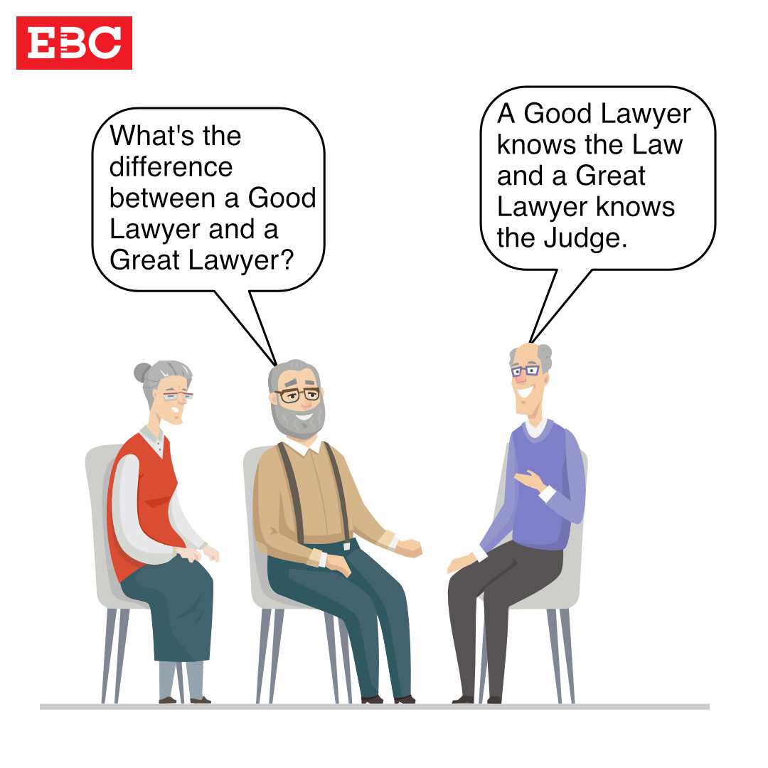 A day without laughter is a day wasted. Laugh out of court and giggle a little!

#laughoutofcourt #lawyerjokes #easternbookcompany
