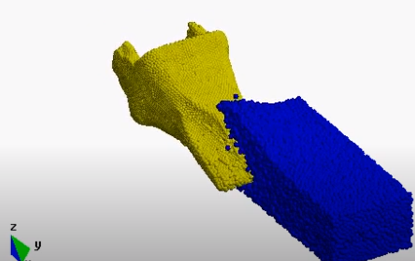 GiDSIMULATION's tweet photo. Wear analysis on pieces involved in rock cutting performed with #DEMpack solver
➡️ Link to the video: https://t.co/TMahpsCaea
#SimulationFriday https://t.co/JNs4bYbK3J