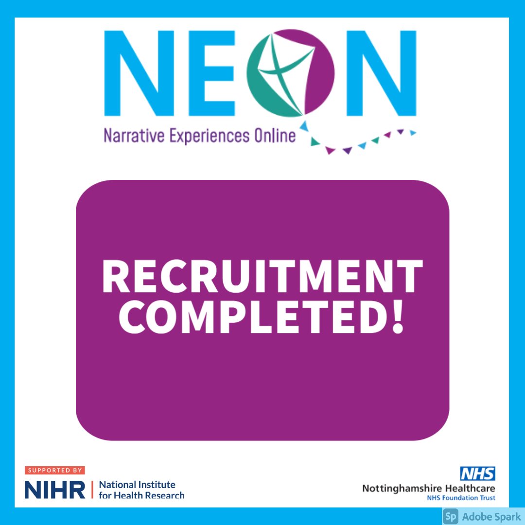 NeonTrials's tweet photo. RECRUITMENT COMPLETED! The NEON trials have now completed recruitment of more than 1700 people across England to take part in one of our trials! Thank you to everybody who has signed up to take part, and to those who have helped us get to this stage. https://t.co/j59UbYrTWp