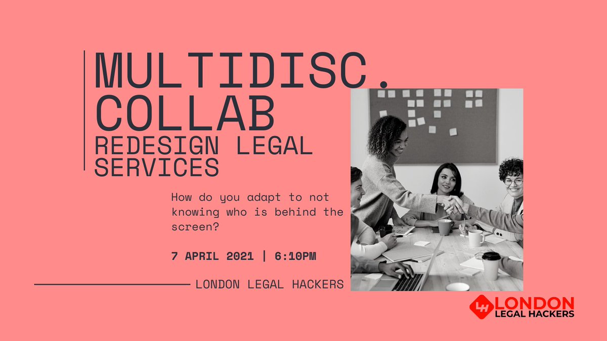 Will you #legalhackwithus ?

More info and registration: eventbrite.co.uk/e/multidiscipl…