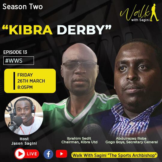 Gogo_Boys_FC's tweet photo. As the #KibraDerby approaches,watch @Jason_Sagini as he hosts our Secretary General @Rrobadinho and @KibraUnited's Chairman @isebit later today from 8.05pm.
#IAmGogo๐ฆ
๐ฆ
https://t.co/YMZys2JeUp