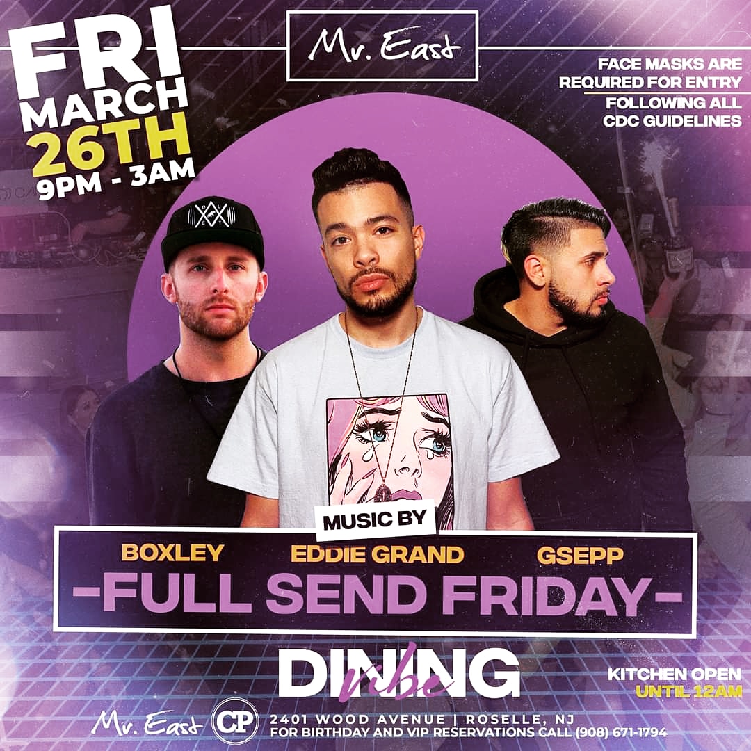 theeAlist's tweet image. TONIGHT!
thee BEST Place to Party in NJ!!
Join @eddiegrandnj with @DJGSEPP_ &amp;amp; @BrianBoxley at Mister East for a Jersey Team Takeover!!
Going Late, Come Early!
#theeAlist
#nj #newjersey #jersey #njnightlife #njparties #njclub #jerseyclub #nightlife #edm #hiphop #dance #party #VIP