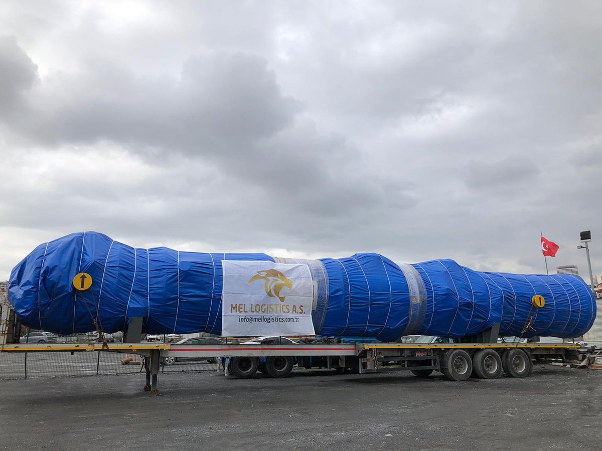 mellogistics's tweet photo. DEODORIZER TOWER Transport Istanbul ->>>> Ruse BG
Long Boy is on the way...... 2079 x 279 x 333cm #logistics #transportation #freight #freighrforwarder #mellogistic https://t.co/eGRYZ3epxC