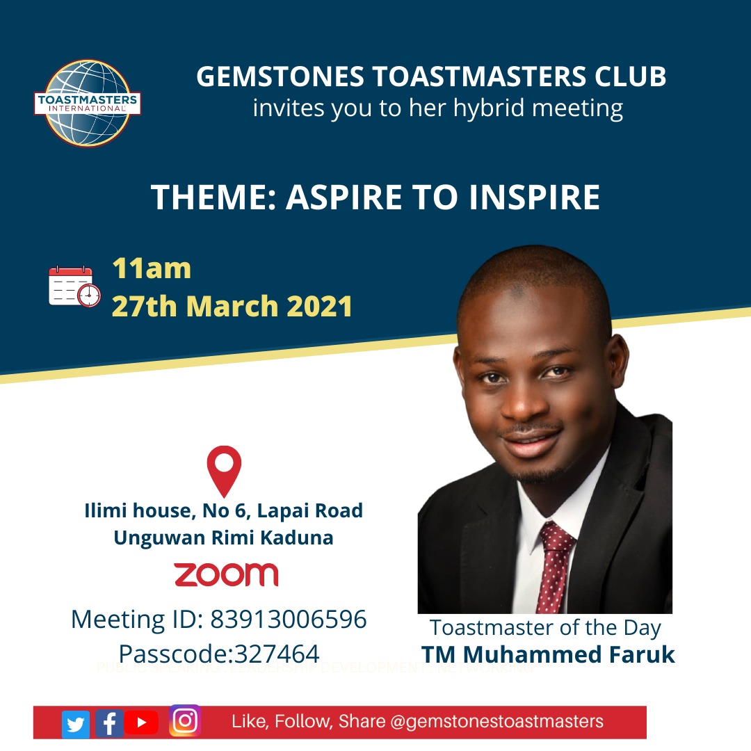 Join us at Ilimi house, Kaduna and online using the details provided in the flyer below.