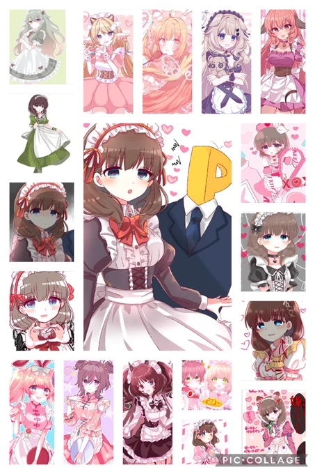 Skeb趣味絵ごちゃまぜのメイドまとめ
メイド服すき 